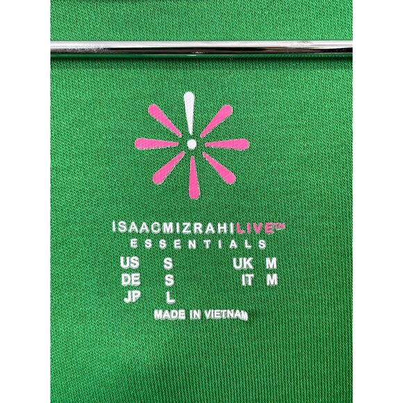 Isaac Mizrahi Live Cardigan and Long Sleeve Top Set Size Small Pima Cotton Green - Picture 5 of 9